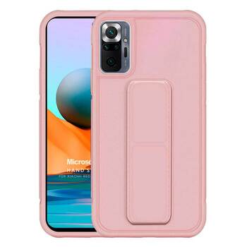 Microsonic Xiaomi Redmi Note 10 Pro Max Kılıf Hand Strap Rose Gold Microsonic Xiaomi Redmi Note 10 Pro Max Kılıf Hand Strap Rose Gold