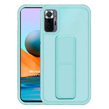 Microsonic Xiaomi Redmi Note 10 Pro Max Kılıf Hand Strap Turkuaz Microsonic Xiaomi Redmi Note 10 Pro Max Kılıf Hand Strap Turkuaz