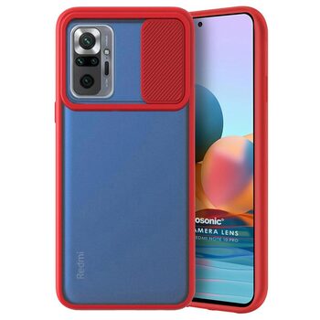 Microsonic Xiaomi Redmi Note 10 Pro Max Kılıf Slide Camera Lens Protection Kırmızı Microsonic Xiaomi Redmi Note 10 Pro Max Kılıf Slide Camera Lens Protection Kırmızı