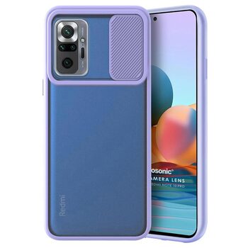 Microsonic Xiaomi Redmi Note 10 Pro Max Kılıf Slide Camera Lens Protection Lila Microsonic Xiaomi Redmi Note 10 Pro Max Kılıf Slide Camera Lens Protection Lila