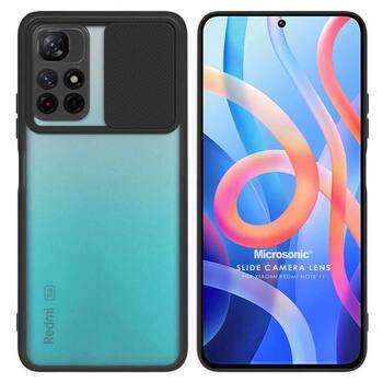 Microsonic Xiaomi Redmi Note 11 4G Kılıf Slide Camera Lens Protection Siyah Microsonic Xiaomi Redmi Note 11 4G Kılıf Slide Camera Lens Protection Siyah