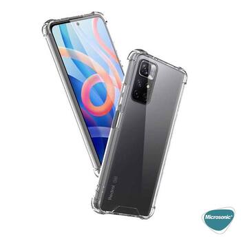 Microsonic Xiaomi Redmi Note 11 Kılıf Anti Shock Silikon Şeffaf