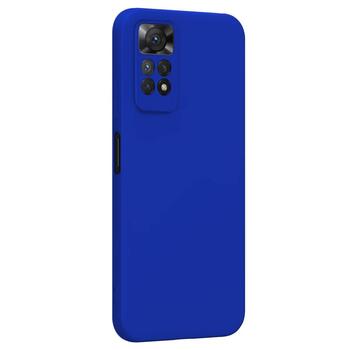 Microsonic Xiaomi Redmi Note 11 Kılıf Matte Silicone Mavi