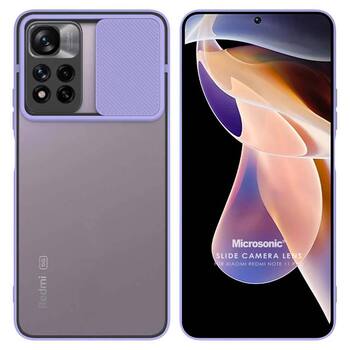 Microsonic Xiaomi Redmi Note 11 Pro Kılıf Slide Camera Lens Protection Lila Microsonic Xiaomi Redmi Note 11 Pro Kılıf Slide Camera Lens Protection Lila