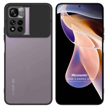 Microsonic Xiaomi Redmi Note 11 Pro Kılıf Slide Camera Lens Protection Siyah Microsonic Xiaomi Redmi Note 11 Pro Kılıf Slide Camera Lens Protection Siyah