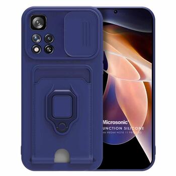 Microsonic Xiaomi Redmi Note 11 Pro Plus Kılıf Multifunction Silicone Lacivert Microsonic Xiaomi Redmi Note 11 Pro Plus Kılıf Multifunction Silicone Lacivert