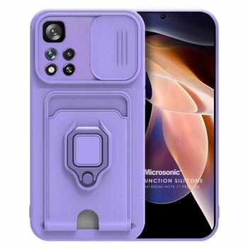 Microsonic Xiaomi Redmi Note 11 Pro Plus Kılıf Multifunction Silicone Lila Microsonic Xiaomi Redmi Note 11 Pro Plus Kılıf Multifunction Silicone Lila