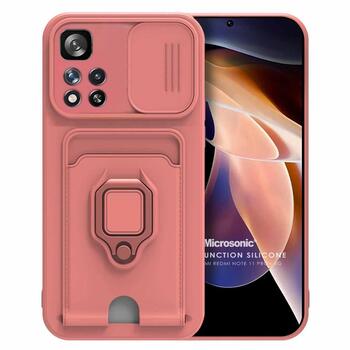 Microsonic Xiaomi Redmi Note 11 Pro Plus Kılıf Multifunction Silicone Pembe Microsonic Xiaomi Redmi Note 11 Pro Plus Kılıf Multifunction Silicone Pembe