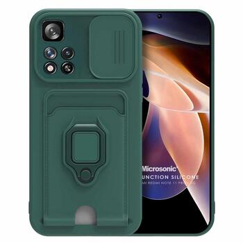 Microsonic Xiaomi Redmi Note 11 Pro Plus Kılıf Multifunction Silicone Yeşil Microsonic Xiaomi Redmi Note 11 Pro Plus Kılıf Multifunction Silicone Yeşil