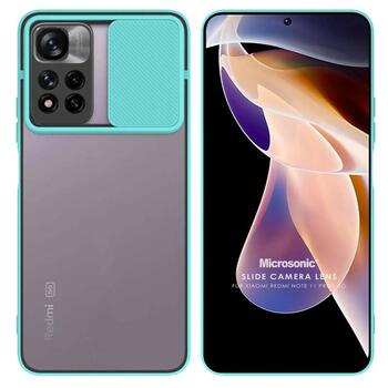 Microsonic Xiaomi Redmi Note 11 Pro Plus Kılıf Slide Camera Lens Protection Turkuaz Microsonic Xiaomi Redmi Note 11 Pro Plus Kılıf Slide Camera Lens Protection Turkuaz