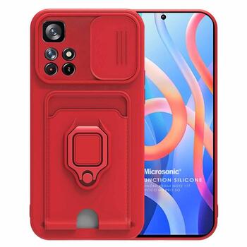 Microsonic Xiaomi Redmi Note 11T Kılıf Multifunction Silicone Kırmızı Microsonic Xiaomi Redmi Note 11T Kılıf Multifunction Silicone Kırmızı