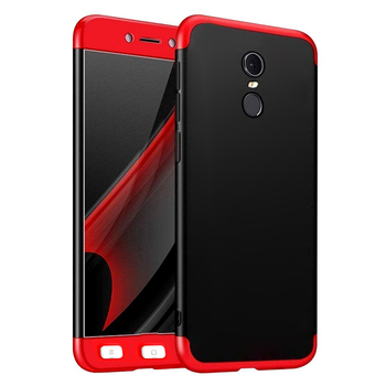 Microsonic Xiaomi Redmi Note 4X Kılıf Double Dip 360 Protective AYS Siyah - Kırmızı