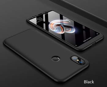 Microsonic Xiaomi Redmi Note 5 Kılıf Double Dip 360 Protective Siyah