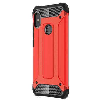 Microsonic Xiaomi Redmi Note 5 Kılıf Rugged Armor Kırmızı