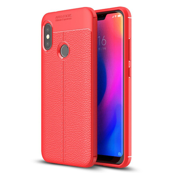 Microsonic Xiaomi Redmi Note 6 Pro Kılıf Deri Dokulu Silikon Kırmızı Microsonic Xiaomi Redmi Note 6 Pro Kılıf Deri Dokulu Silikon Kırmızı