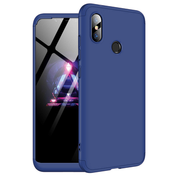 Microsonic Xiaomi Redmi Note 6 Pro Kılıf Double Dip 360 Protective AYS Lacivert