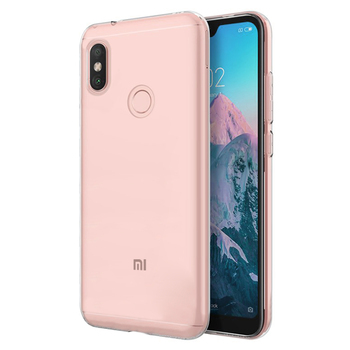 Microsonic Xiaomi Redmi Note 6 Pro Kılıf Transparent Soft Beyaz Microsonic Xiaomi Redmi Note 6 Pro Kılıf Transparent Soft Beyaz