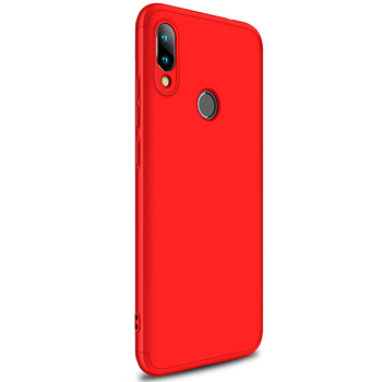 Microsonic Xiaomi Redmi Note 7 Kılıf Double Dip 360 Protective AYS Kırmızı