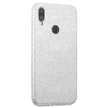 Microsonic Xiaomi Redmi Note 7 Kılıf Sparkle Shiny Gümüş