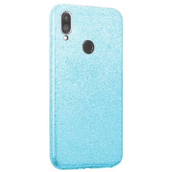 Microsonic Xiaomi Redmi Note 7 Kılıf Sparkle Shiny Mavi