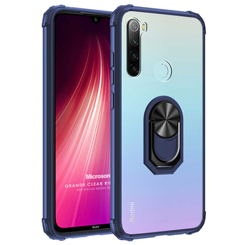 Microsonic Xiaomi Redmi Note 8 Kılıf Grande Clear Ring Holder Lacivert Microsonic Xiaomi Redmi Note 8 Kılıf Grande Clear Ring Holder Lacivert
