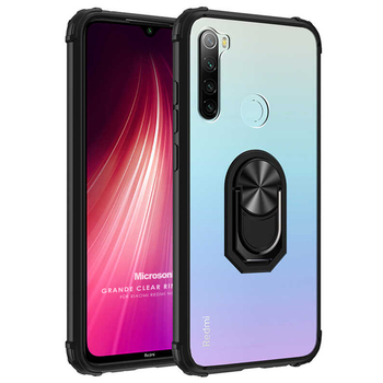 Microsonic Xiaomi Redmi Note 8 Kılıf Grande Clear Ring Holder Siyah Microsonic Xiaomi Redmi Note 8 Kılıf Grande Clear Ring Holder Siyah