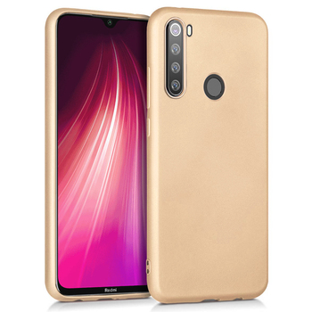 Microsonic Xiaomi Redmi Note 8 Kılıf Matte Silicone Gold