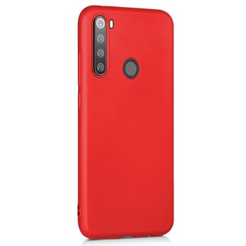 Microsonic Xiaomi Redmi Note 8 Kılıf Matte Silicone Kırmızı