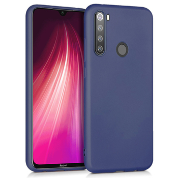 Microsonic Xiaomi Redmi Note 8 Kılıf Matte Silicone Lacivert