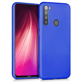 Microsonic Xiaomi Redmi Note 8 Kılıf Matte Silicone Mavi