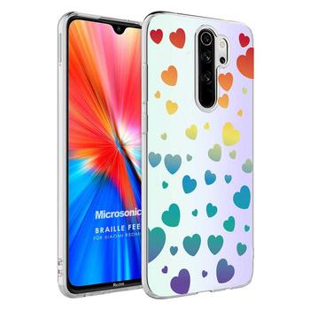 Microsonic Xiaomi Redmi Note 8 Pro Braille Feel Desenli Kılıf Heart Microsonic Xiaomi Redmi Note 8 Pro Braille Feel Desenli Kılıf Heart