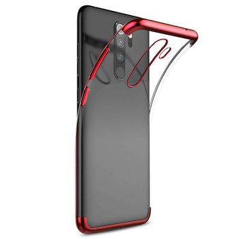 Microsonic Xiaomi Redmi Note 8 Pro Kılıf Skyfall Transparent Clear Kırmızı