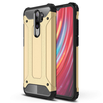 Microsonic Xiaomi Redmi Note 8 Pro Kılıf Rugged Armor Gold