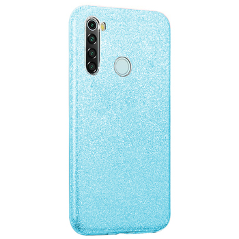 Microsonic Xiaomi Redmi Note 8 Kılıf Sparkle Shiny Mavi