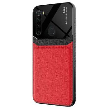 Microsonic Xiaomi Redmi Note 8 Kılıf Uniq Leather Kırmızı