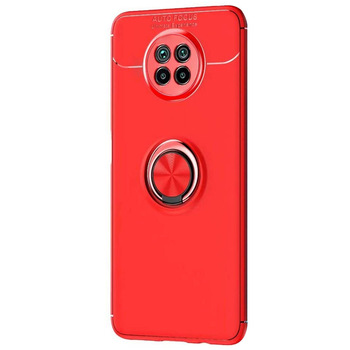 Microsonic Xiaomi Redmi Note 9 5G Kılıf Kickstand Ring Holder Kırmızı
