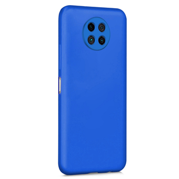 Microsonic Xiaomi Redmi Note 9 5G Kılıf Matte Silicone Mavi