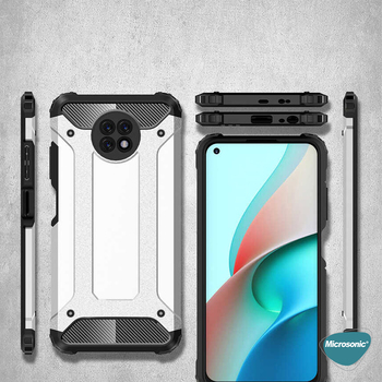 Microsonic Xiaomi Redmi Note 9 5G Kılıf Rugged Armor Gold