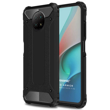Microsonic Xiaomi Redmi Note 9 5G Kılıf Rugged Armor Siyah Microsonic Xiaomi Redmi Note 9 5G Kılıf Rugged Armor Siyah