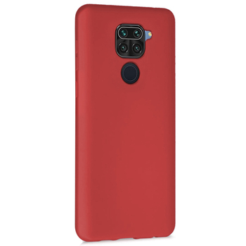 Microsonic Xiaomi Redmi Note 9 Kılıf Matte Silicone Kırmızı