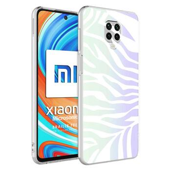 Microsonic Xiaomi Redmi Note 9 Pro Max Braille Feel Desenli Kılıf Zebra