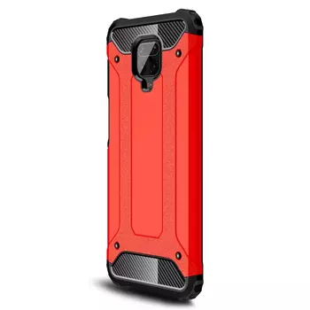 Microsonic Xiaomi Redmi Note 9 Pro Max Kılıf Rugged Armor Kırmızı