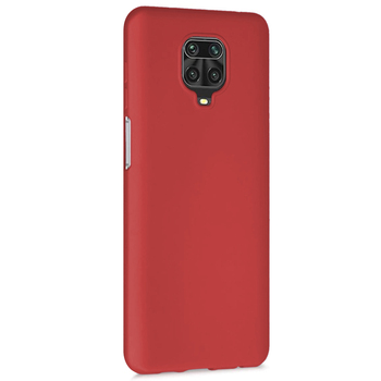 Microsonic Xiaomi Redmi Note 9 Pro Max Kılıf Matte Silicone Kırmızı