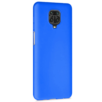 Microsonic Xiaomi Redmi Note 9 Pro Max Kılıf Matte Silicone Mavi