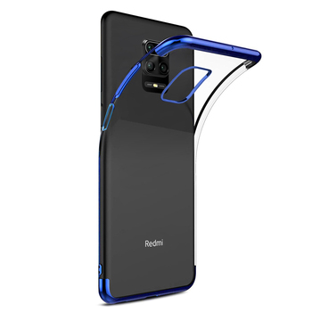 Microsonic Xiaomi Redmi Note 9 Pro Max Kılıf Skyfall Transparent Clear Mavi