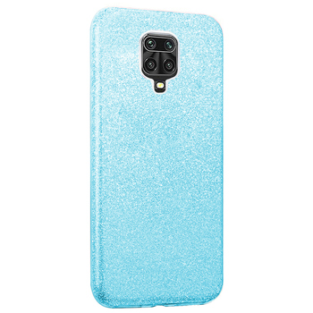 Microsonic Xiaomi Redmi Note 9 Pro Kılıf Sparkle Shiny Mavi