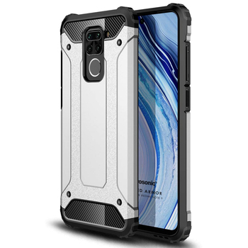 Microsonic Xiaomi Redmi Note 9 Kılıf Rugged Armor Gümüş Microsonic Xiaomi Redmi Note 9 Kılıf Rugged Armor Gümüş