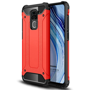 Microsonic Xiaomi Redmi Note 9 Kılıf Rugged Armor Kırmızı Microsonic Xiaomi Redmi Note 9 Kılıf Rugged Armor Kırmızı