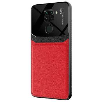 Microsonic Xiaomi Redmi Note 9 Kılıf Uniq Leather Kırmızı