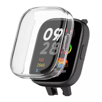 Microsonic Xiaomi Redmi Watch 3 Active Kılıf 360 Full Round Soft Silicone Şeffaf